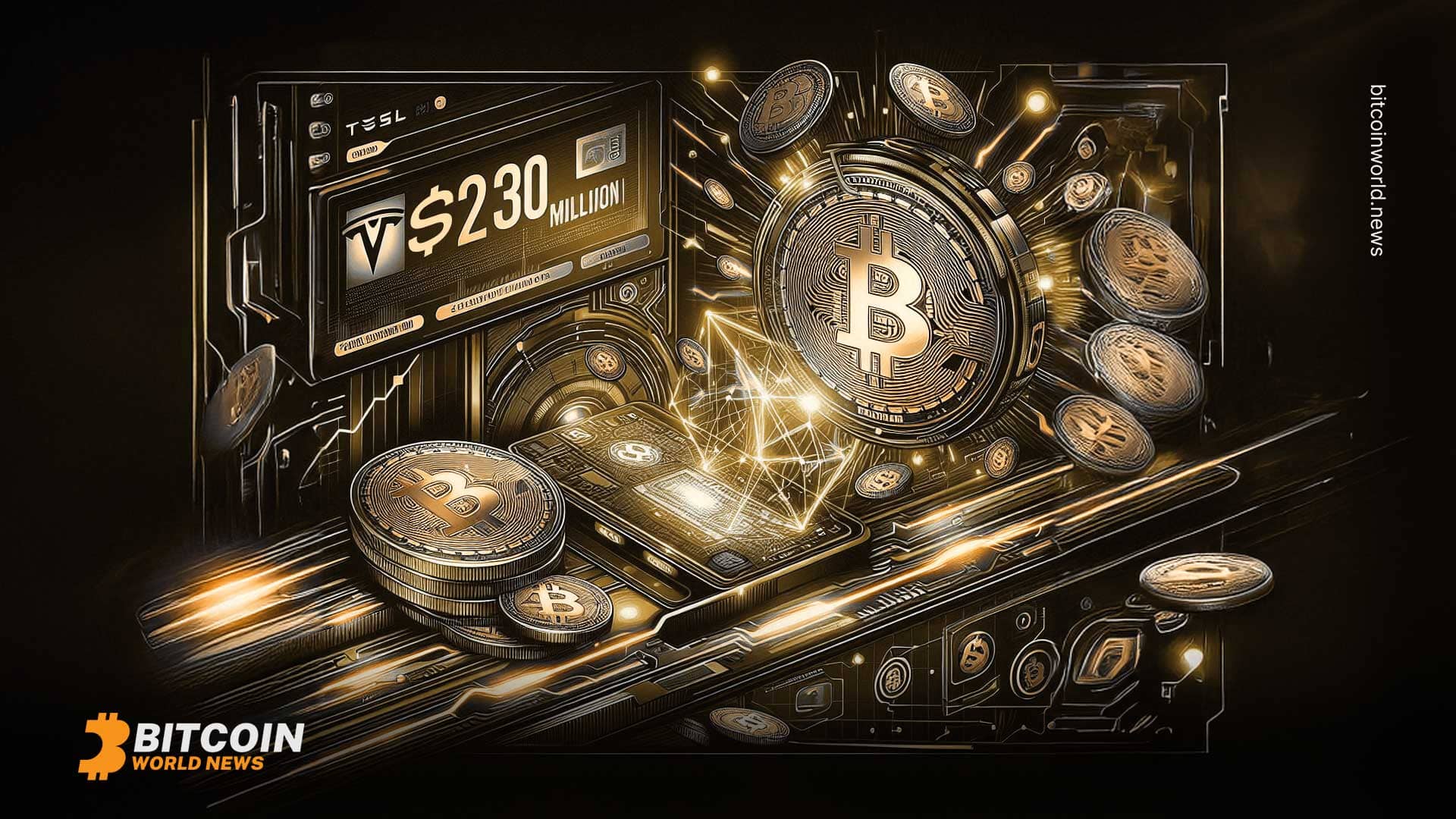 Tesla’s Bitcoin Wallet Moves Nearly $230 Million in BTC: First Transaction in Two Years