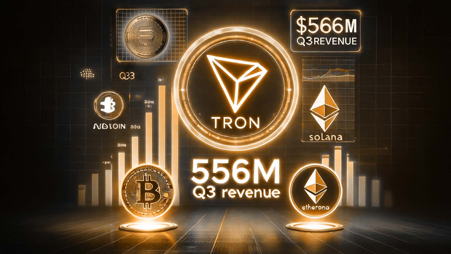 Tron Emerges as a Stablecoin Powerhouse, Surpasses Bitcoin, Ethereum, and Solana with $566 Million in Q3 Revenue