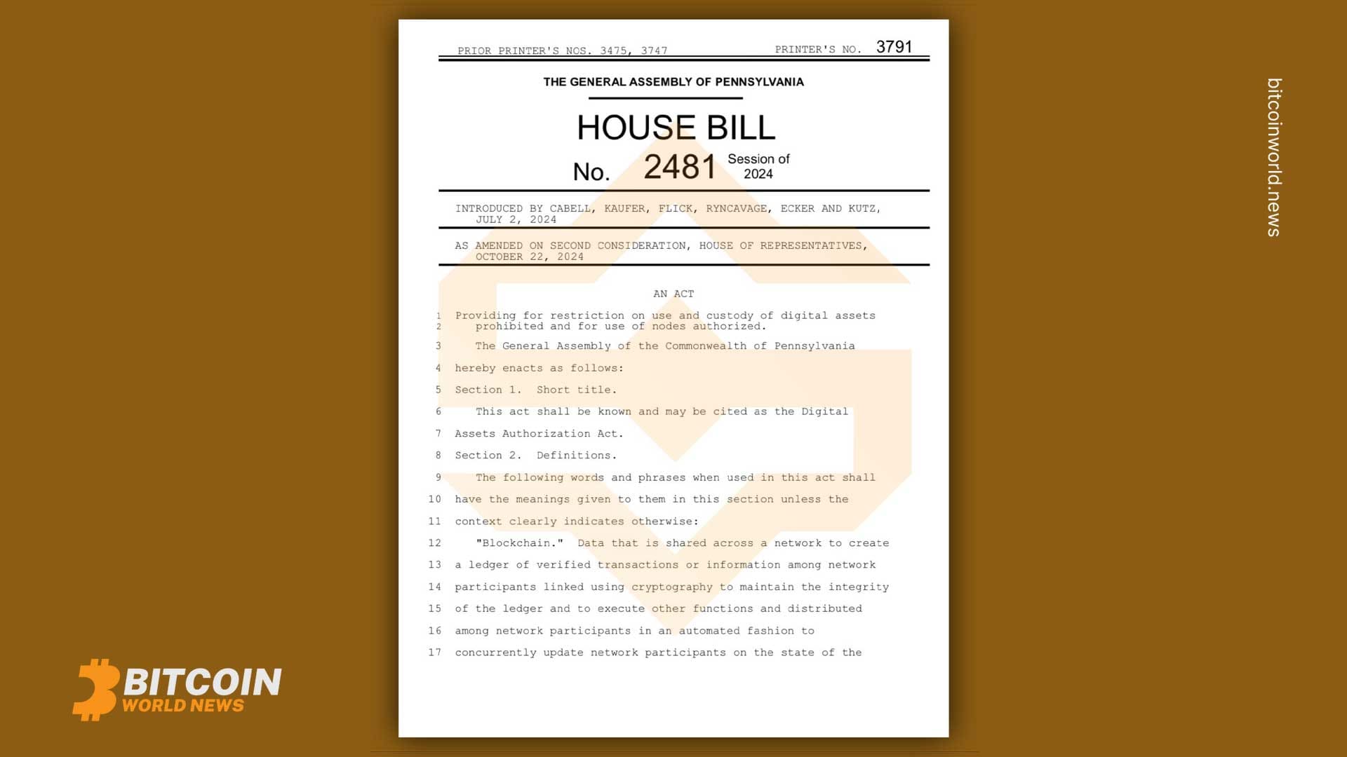 Pennsylvania’s ‘Bitcoin Rights’ Bill: A Landmark Step for Cryptocurrency with Bipartisan Support