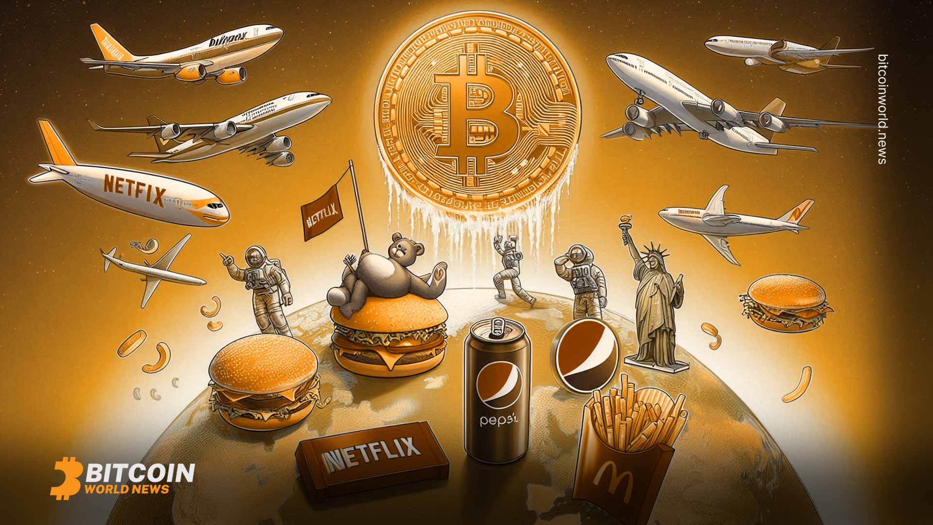 Bitcoin Surpasses Major Global Brands, Now Valued Higher Than Walmart, Netflix, Coca-Cola, Pepsi, and McDonald's Combined